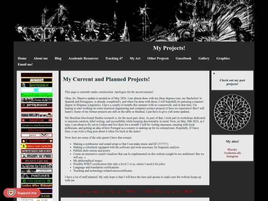 projects screenshot