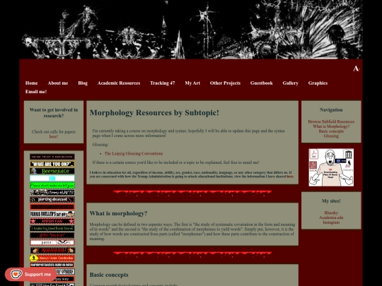 resources/linguistics/morphology screenshot
