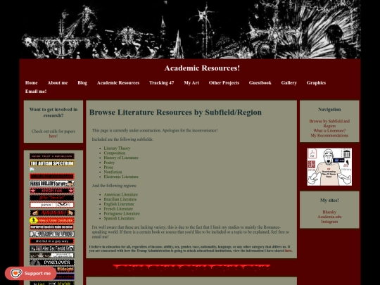 resources/literature screenshot