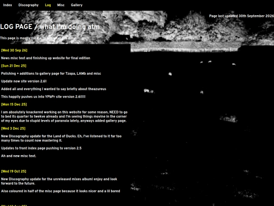 log screenshot