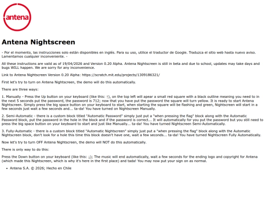 nightscreen screenshot
