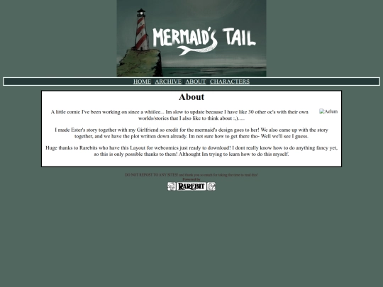 Mermaid-comic/rarebit-1.5/about screenshot