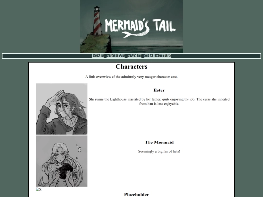 Mermaid-comic/rarebit-1.5/characters screenshot
