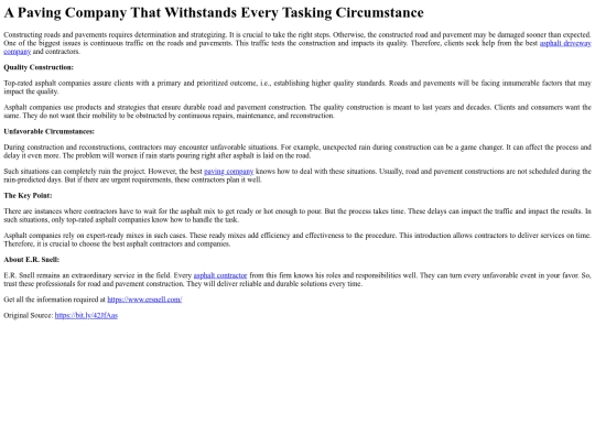 APavingCompanyThatWithstandsEveryTaskingCircumstance screenshot