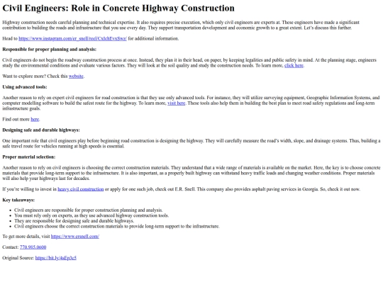 CivilEngineersRoleinConcreteHighwayConstruction screenshot