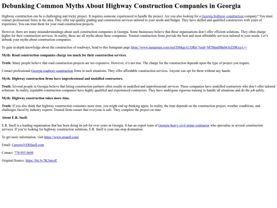 DebunkingCommonMythsAboutHighwayConstructionCompaniesinGeorgia screenshot