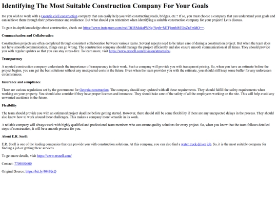 IdentifyingTheMostSuitableConstructionCompanyForYourGoals screenshot