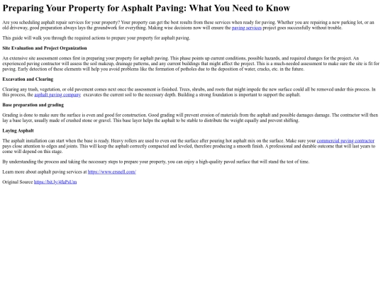 PreparingYourPropertyforAsphaltPavingWhatYouNeedtoKnow screenshot
