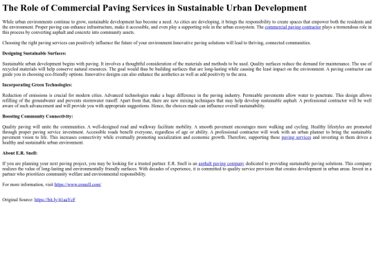 TheRoleofCommercialPavingServicesinSustainableUrbanDevelopment screenshot