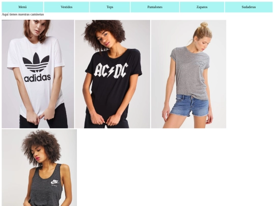 camisetas screenshot