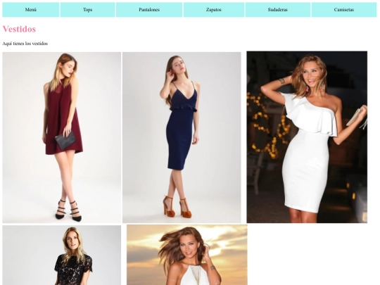vestidos screenshot