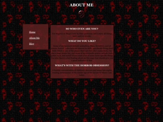 aboutme screenshot