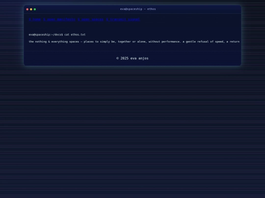 ethos screenshot