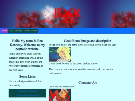 Bootstrap 5 website/Index screenshot