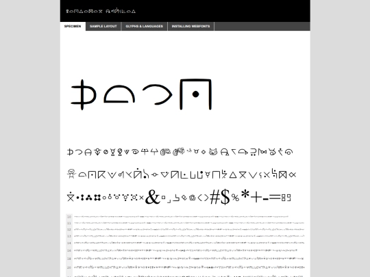fonts/gabraxasFont/gabraxas-regular-demo screenshot