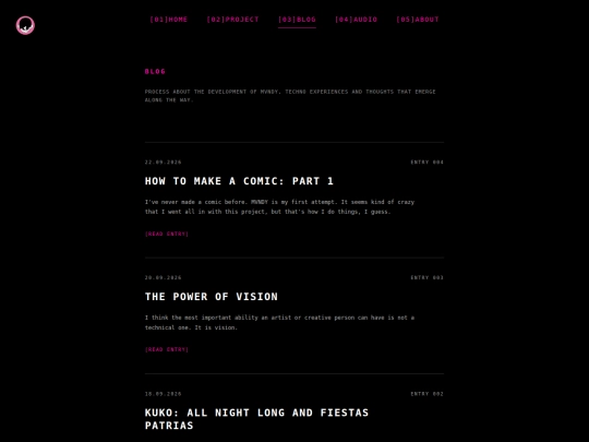 blog screenshot