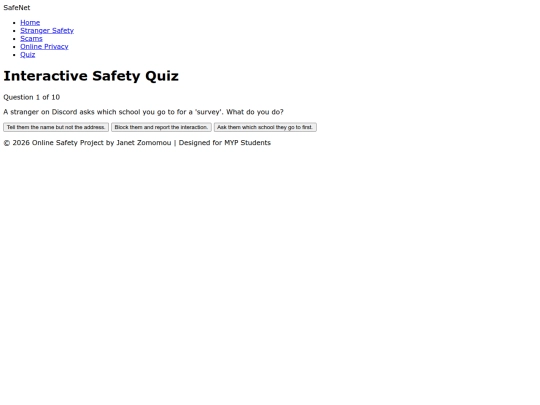 quiz screenshot