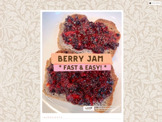recipes/berryjam screenshot