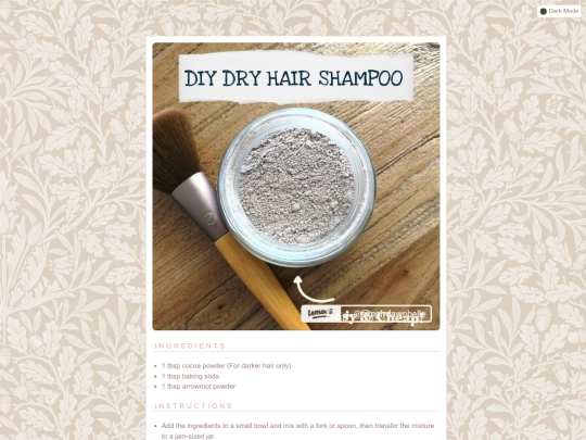 recipes/diyhairshampoo screenshot