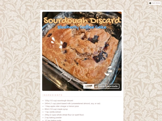 recipes/recipesdarkmode screenshot
