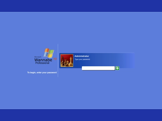 xp/login screenshot