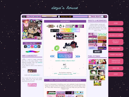 Links screenshot