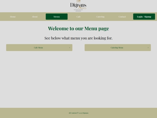 menu screenshot