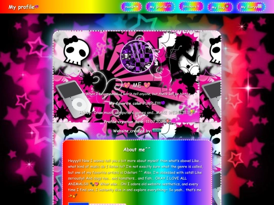 Profile screenshot