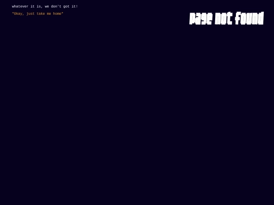 not_found screenshot