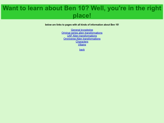 Information screenshot