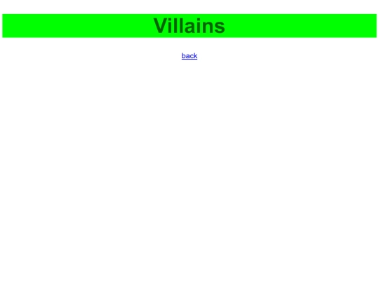 Villains screenshot