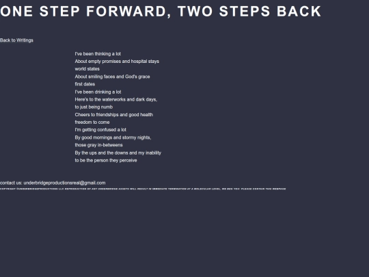 writings/steps screenshot