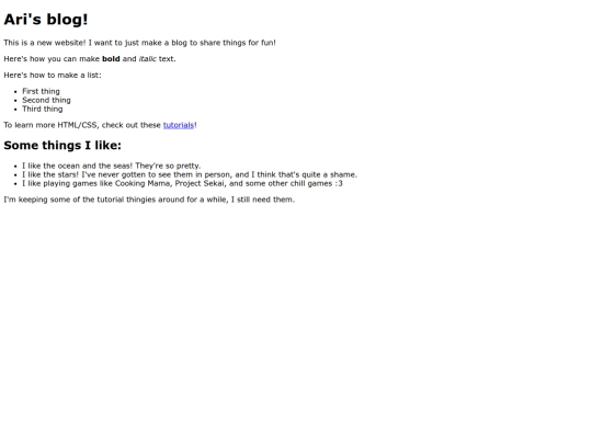 index screenshot