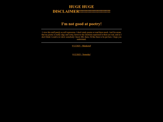 other pages/poems screenshot