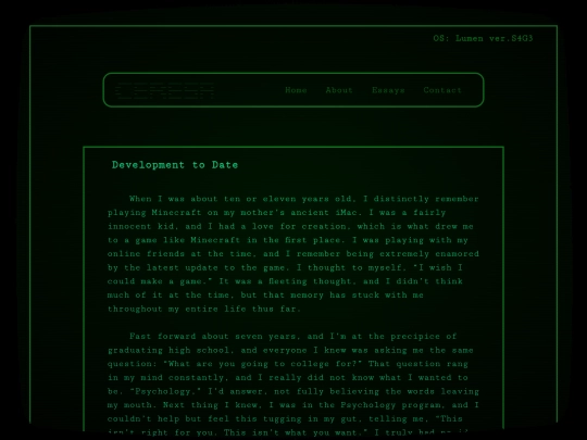 essays screenshot
