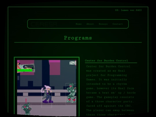 programs screenshot