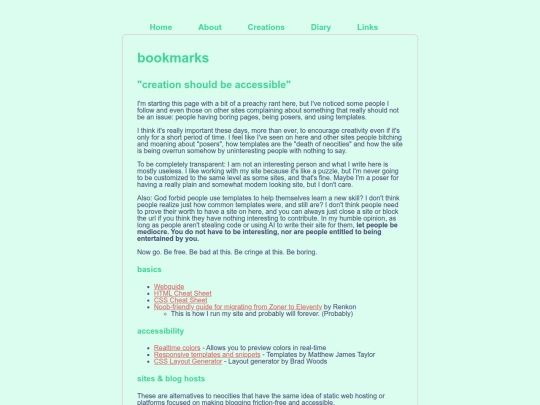 bookmarks screenshot