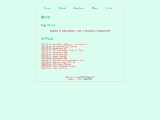 diary screenshot