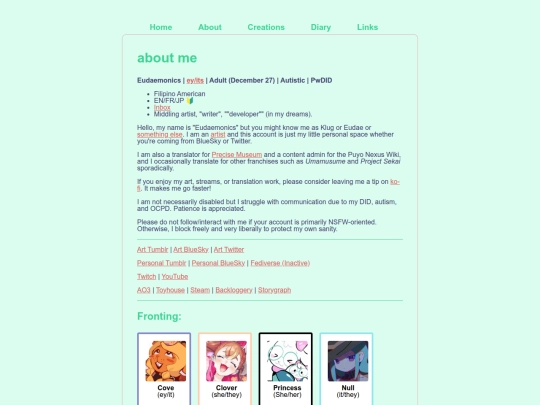 socials screenshot
