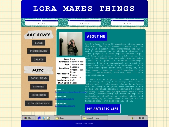 AboutMe screenshot