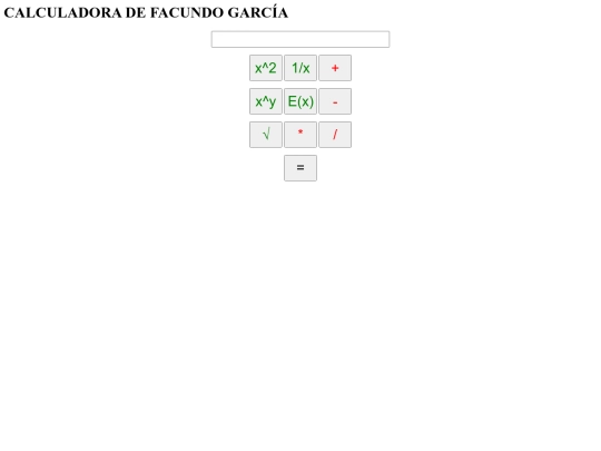 Calculadora screenshot