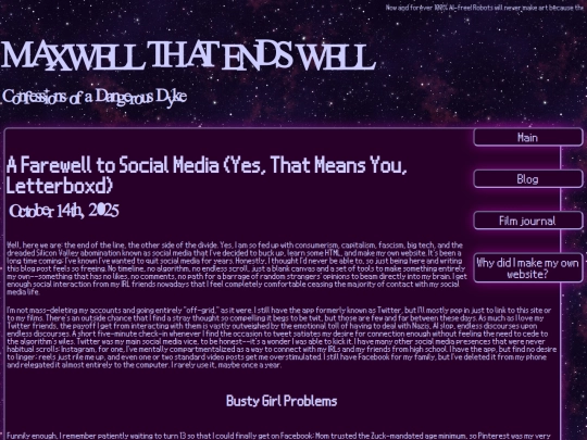 farewelltosocialmedia screenshot