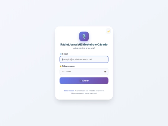 login screenshot