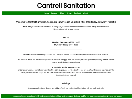 sanitation screenshot