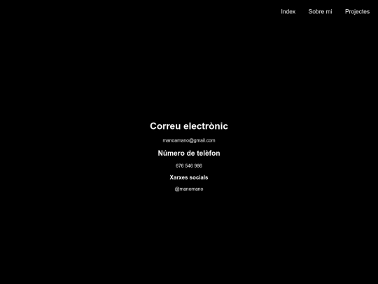 portafolios/contacte screenshot
