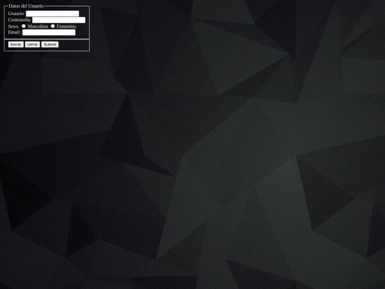 FormularioRegistro screenshot