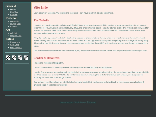 site-info screenshot