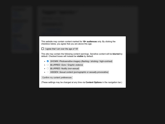 tagged/species- screenshot