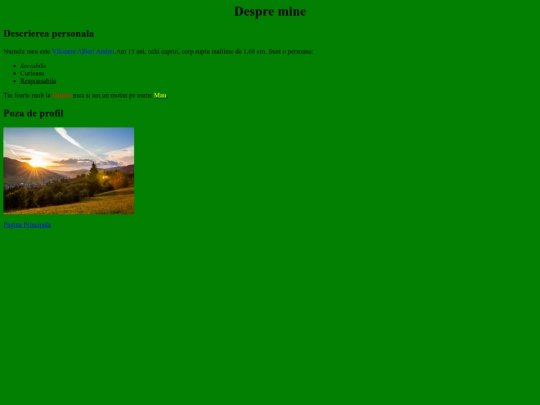 Despre mine screenshot