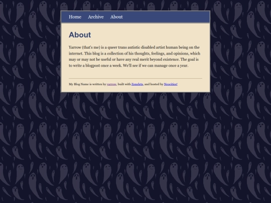 blog/about screenshot